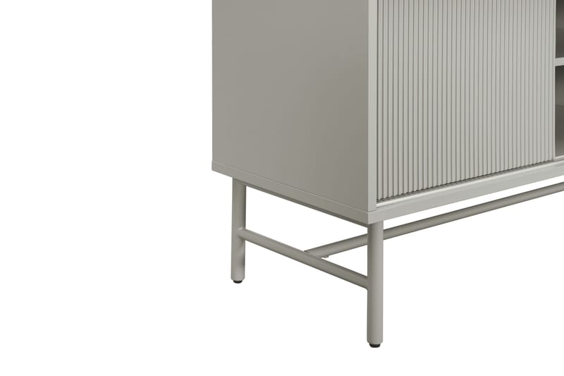 Matterhorn Smal tv-bänk med förvaring 40 cm djup 157 cm bred 58 cm hög - Beige - Möbler - Tv möbel & mediamöbel - TV bänk & mediabänk