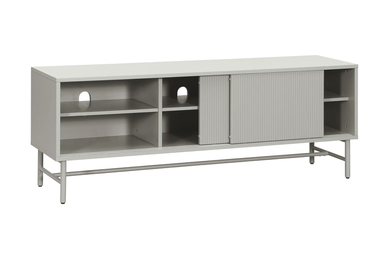 Matterhorn Smal tv-bänk med förvaring 40 cm djup 157 cm bred 58 cm hög - Beige - Möbler - Tv möbel & mediamöbel - TV bänk & mediabänk