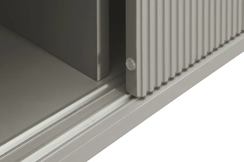 Matterhorn Smal tv-bänk med förvaring 40 cm djup 157 cm bred 58 cm hög - Beige - Möbler - Tv möbel & mediamöbel - TV bänk & mediabänk