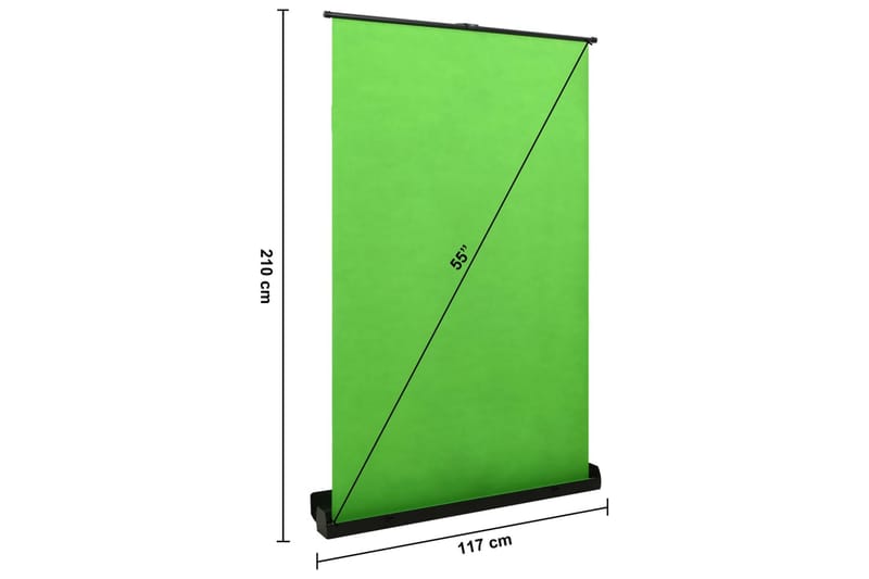 Fotobakgrund grön 95 4:3 - Grön - Projektorfäste
