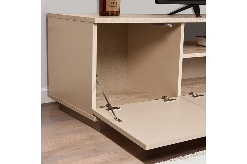 Meni Tv-bänk 180 cm - Mörkbrun/Taupe - Möbler - Tv möbel & mediamöbel - TV bänk & mediabänk