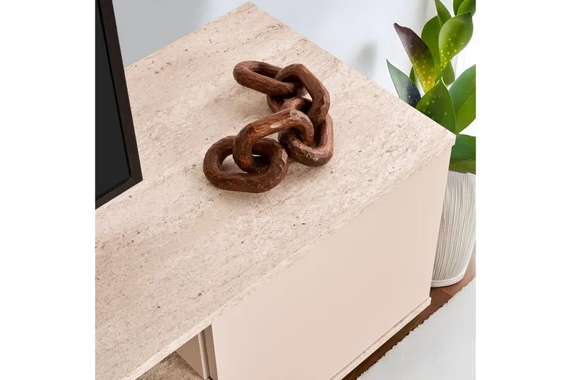 Meni Tv-bänk 180 cm - Mörkbrun/Taupe - Möbler - Tv möbel & mediamöbel - TV bänk & mediabänk