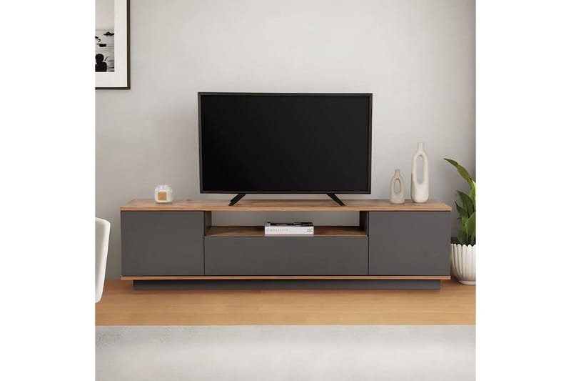 Meni Tv-bänk 180 cm - Natur/Antracit - Möbler - Tv möbel & mediamöbel - TV bänk & mediabänk