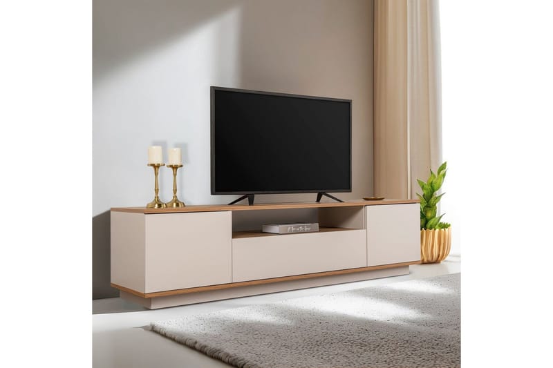 Meni Tv-bänk 180 cm - Natur/Gul - Möbler - Tv möbel & mediamöbel - TV bänk & mediabänk