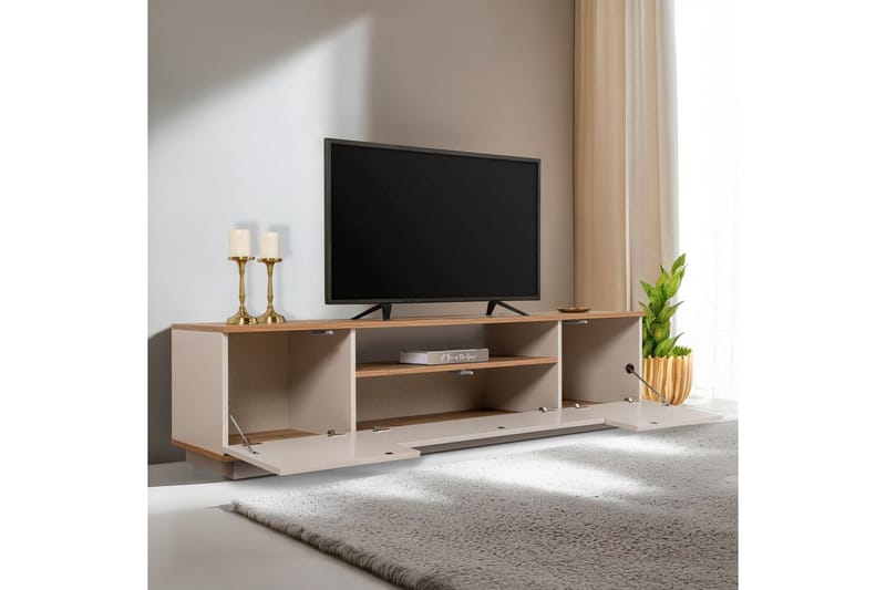 Meni Tv-bänk 180 cm - Natur/Gul - Möbler - Tv möbel & mediamöbel - TV bänk & mediabänk