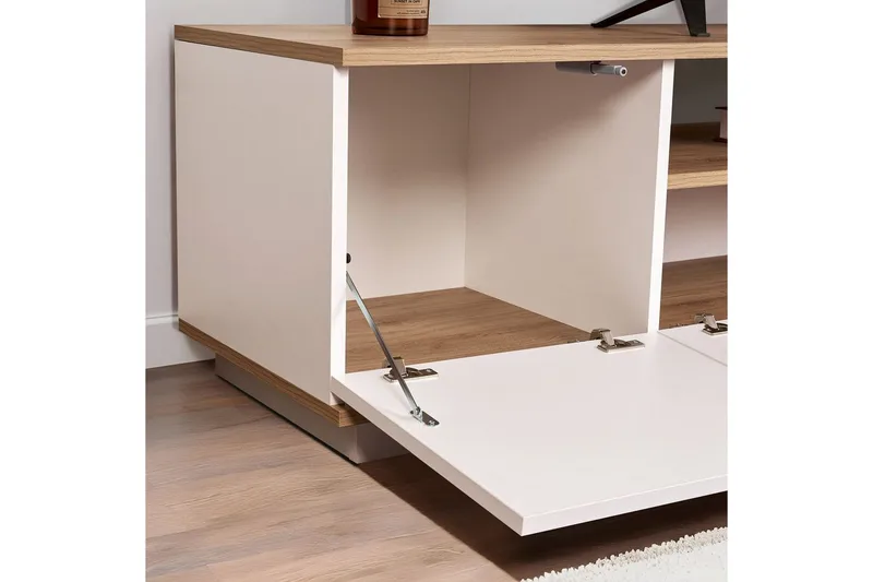 Meni Tv-bänk 180 cm - Natur/Vit - Möbler - Tv möbel & mediamöbel - TV bänk & mediabänk