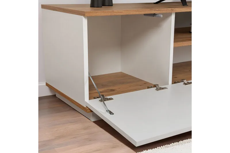 Meni Tv-bänk 180 cm - Natur/Vit - Möbler - Tv möbel & mediamöbel - TV bänk & mediabänk