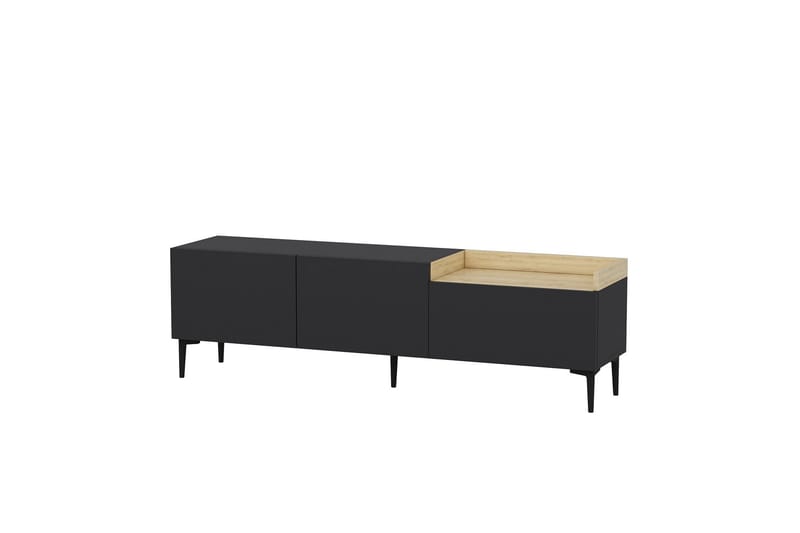 Mijara Tv-bänk 160x37 cm Svart - Hanah Home - Möbler - Tv möbel & mediamöbel - TV bänk & mediabänk