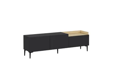 Mijara Tv-bänk 160x37 cm Svart - Hanah Home - Möbler - Tv möbel & mediamöbel - TV bänk & mediabänk