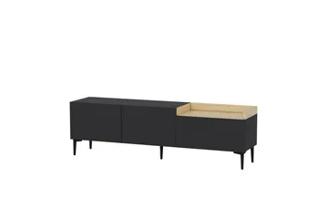 Mijara Tv-bänk 160x37 cm Svart - Hanah Home - Möbler - Tv möbel & mediamöbel - TV bänk & mediabänk