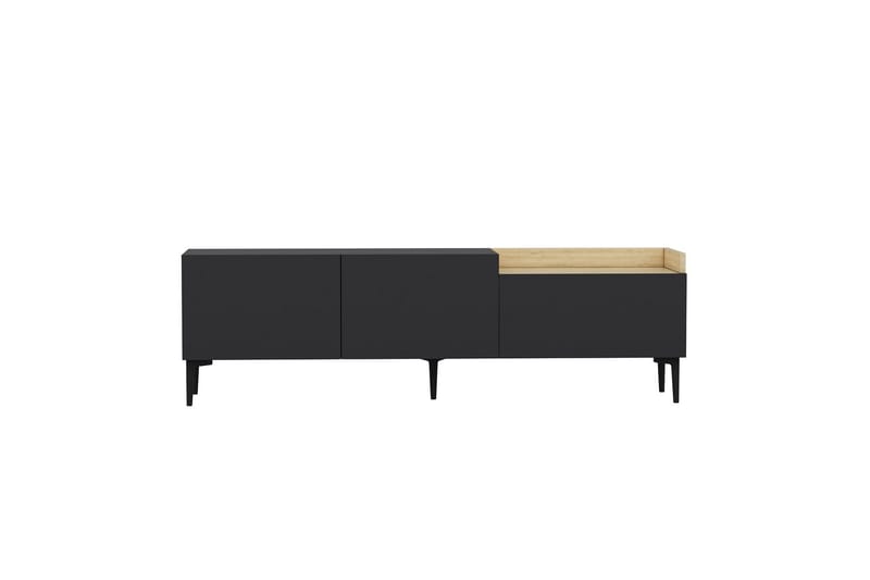 Mijara Tv-bänk 160x37 cm Svart - Hanah Home - Möbler - Tv möbel & mediamöbel - TV bänk & mediabänk