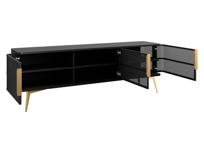 Mireva Tv-bänk 180 cm - beige, guld - Möbler - Tv möbel & mediamöbel - TV bänk & mediabänk