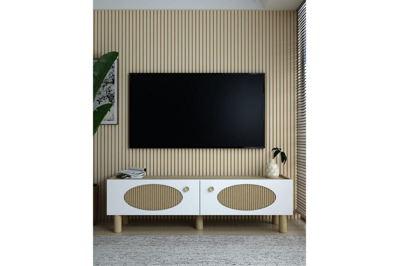 Mittopuri Tv-bänk 153,6 cm - Taupe - Möbler - Tv möbel & mediamöbel - TV bänk & mediabänk