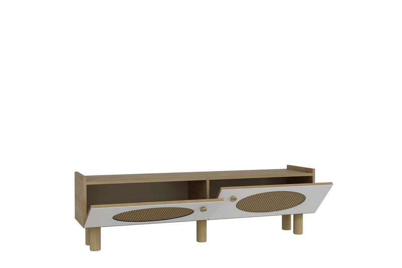 Mittopuri Tv-bänk 153,6 cm - Taupe - Möbler - Tv möbel & mediamöbel - TV bänk & mediabänk
