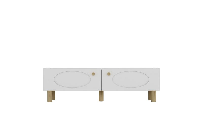 Mittopuri Tv-bänk 153,6 cm - Taupe/Vit - Möbler - Tv möbel & mediamöbel - TV bänk & mediabänk