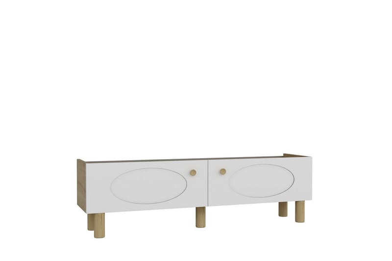 Mittopuri Tv-bänk 153,6 cm - Taupe/Vit - Möbler - Tv möbel & mediamöbel - TV bänk & mediabänk