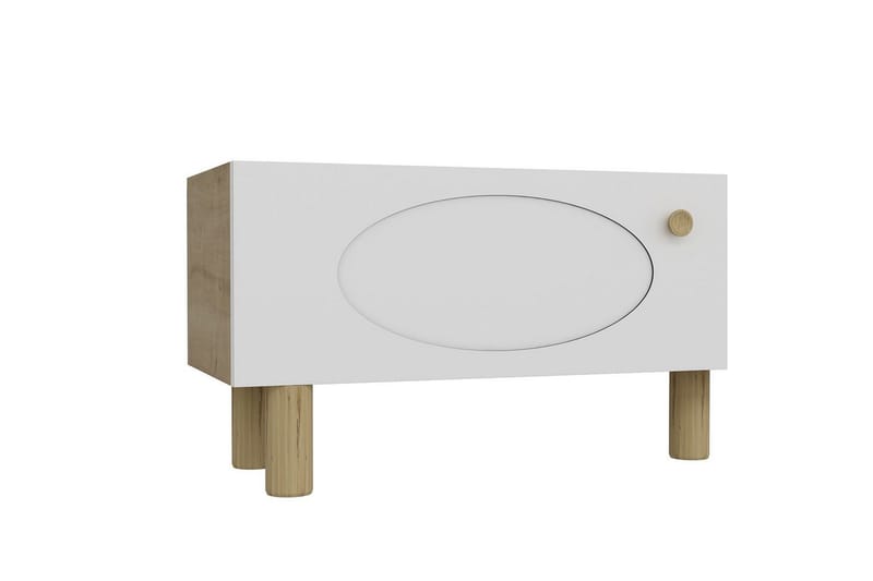Mittopuri Tv-bänk 153,6 cm - Taupe/Vit - Möbler - Tv möbel & mediamöbel - TV bänk & mediabänk