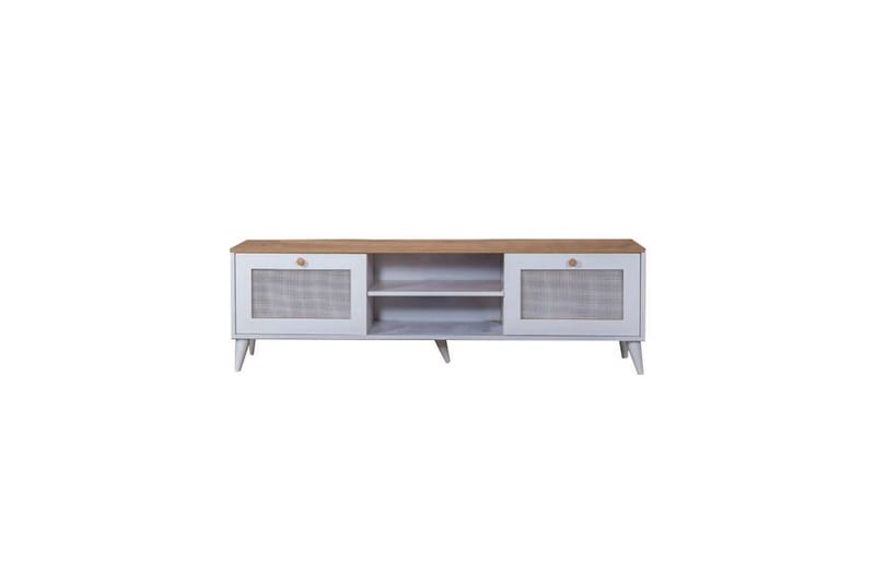 Mjudi Tv-bänk 55 cm - Ljusbrun/Vit - Möbler - Tv möbel & mediamöbel - TV bänk & mediabänk