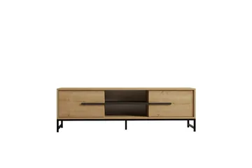 Mono Golvstående TV-bänk 160 cm med Förvaring i Ek - Beige - Möbler - Tv möbel & mediamöbel - TV bänk & mediabänk