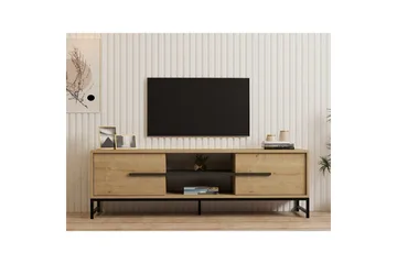 Mono Golvstående TV-bänk 160 cm med Förvaring i Ek - Beige - Möbler - Tv möbel & mediamöbel - TV bänk & mediabänk