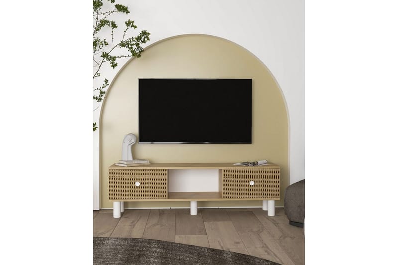 Mono Tv-bänk 150 cm - Brun/Rödfärgat trä - Möbler - Tv möbel & mediamöbel - TV bänk & mediabänk