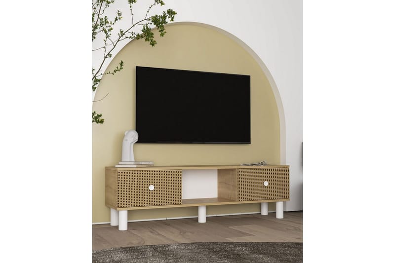 Mono Tv-bänk 150 cm - Brun/Rödfärgat trä - Möbler - Tv möbel & mediamöbel - TV bänk & mediabänk