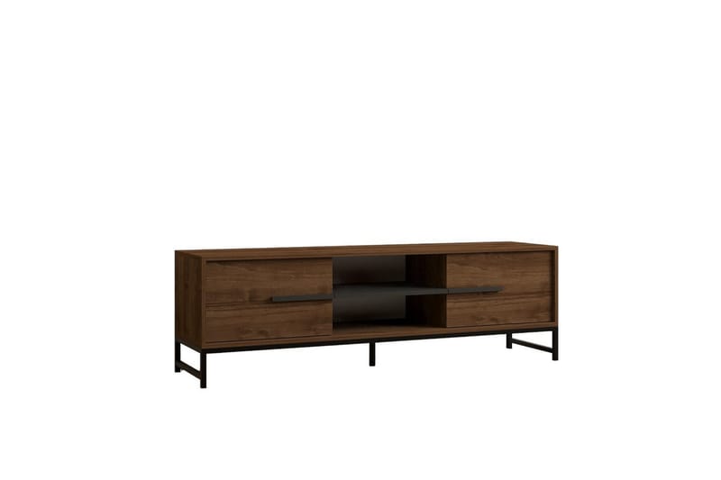 Mono Tv-bänk 160 cm - Mörkfärgat trä - Möbler - Tv möbel & mediamöbel - TV bänk & mediabänk