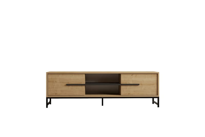 Mono Tv-bänk 160 cm - Mörkfärgat trä - Möbler - Tv möbel & mediamöbel - TV bänk & mediabänk