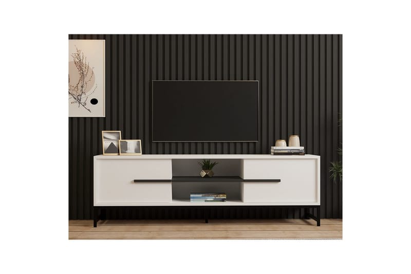 Mono Tv-bänk 160 cm - Vit - Möbler - Tv möbel & mediamöbel - TV bänk & mediabänk