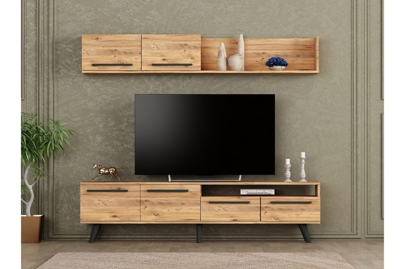 Mono Tv-möbelset 180x22 cm Mörkblå - Hanah Home - TV-möbelset