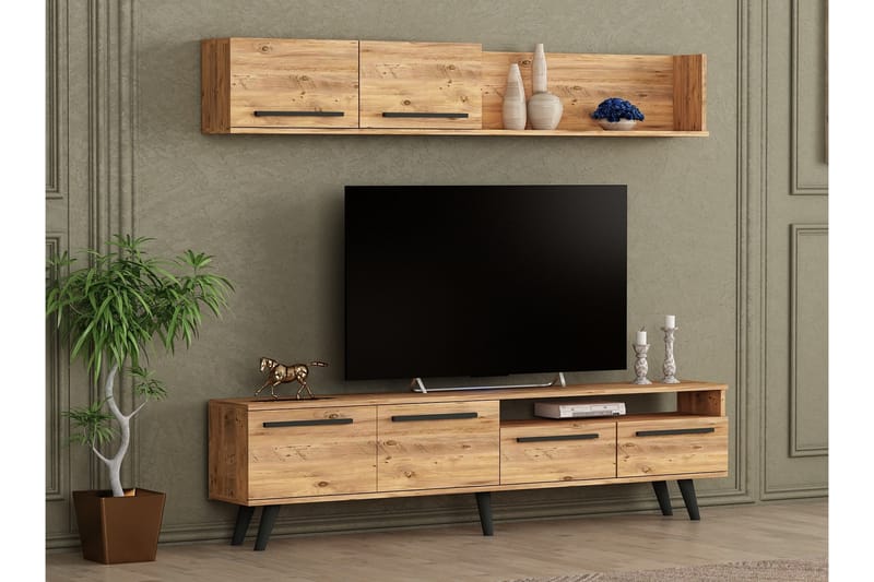 Mono Tv-möbelset 180x22 cm Mörkblå - Hanah Home - TV-möbelset