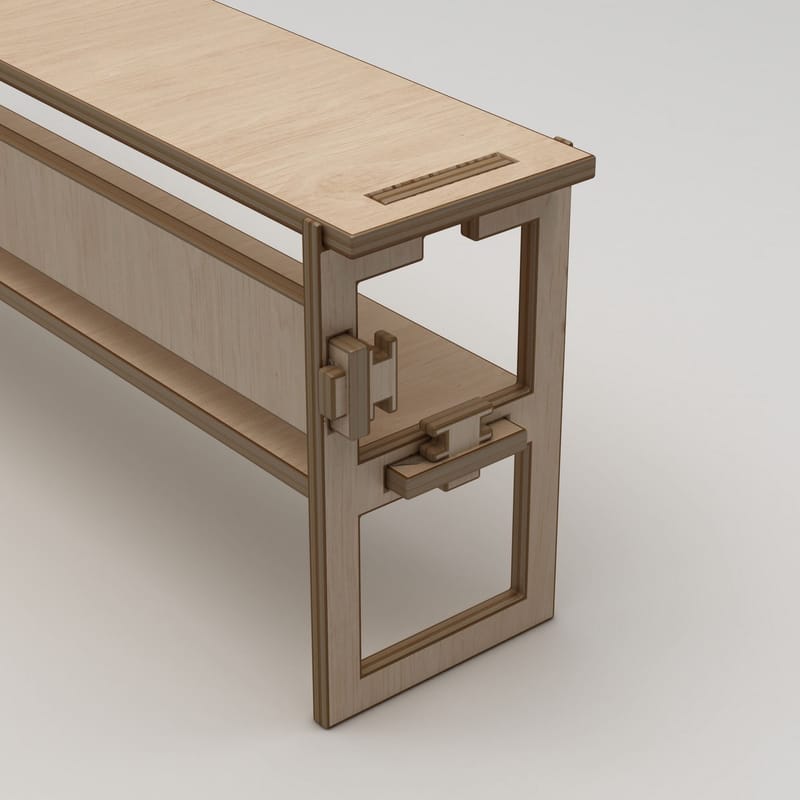 Mopira TV-bänk 220 cm - Naturträ - Möbler - Tv möbel & mediamöbel - Mediastativ & väggfäste