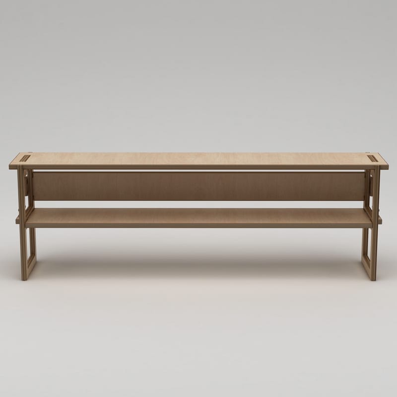 Mopira TV-bänk 220 cm - Naturträ - Möbler - Tv möbel & mediamöbel - Mediastativ & väggfäste