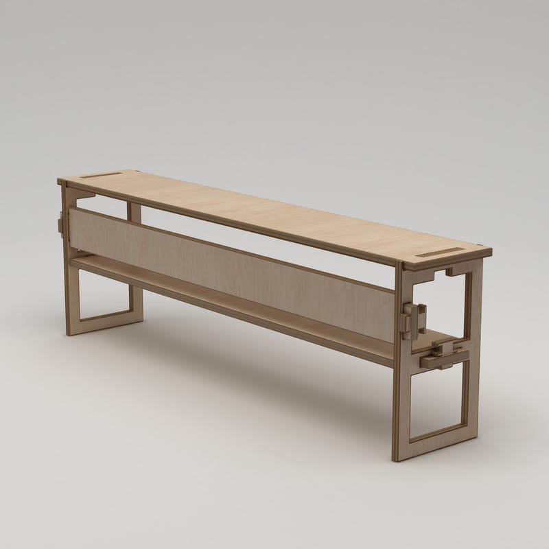 Mopira TV-bänk 220 cm - Naturträ - Möbler - Tv möbel & mediamöbel - Mediastativ & väggfäste