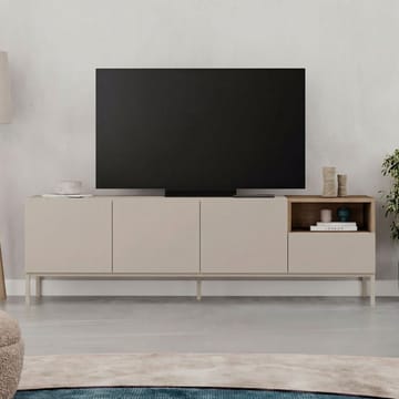 Morlen TV-bänk 180x55x41,8 cm - santstone och naturfärgad ek - Möbler - Tv möbel & mediamöbel - TV bänk & mediabänk