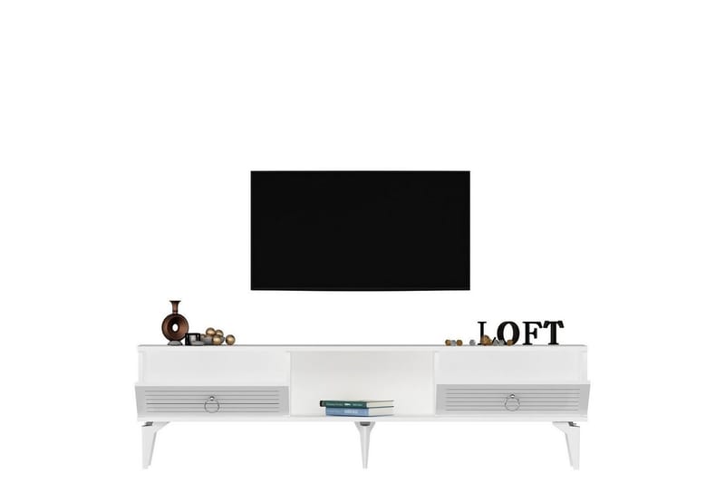 Mula Tv-bänk 150 cm - Vit - Möbler - Tv möbel & mediamöbel - TV bänk & mediabänk