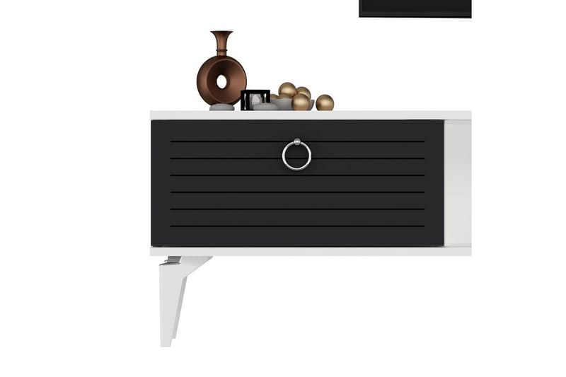 Mula Tv-bänk 150 cm - Vit/Antracit - Möbler - Tv möbel & mediamöbel - TV bänk & mediabänk
