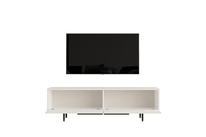 Munish Tv-bänk 160 cm - Vit - TV bänk & mediabänk