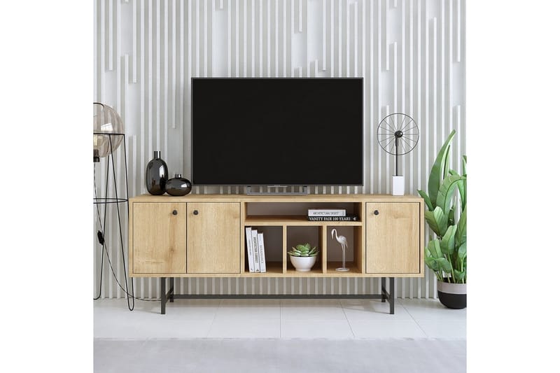 Nagouri Tv-bänk 150 cm - Ek - Möbler - Tv möbel & mediamöbel - TV bänk & mediabänk