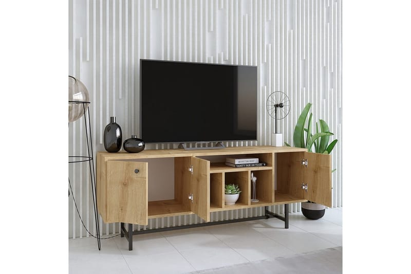 Nagouri Tv-bänk 150 cm - Ek - Möbler - Tv möbel & mediamöbel - TV bänk & mediabänk