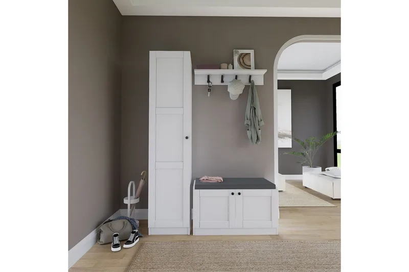 Nagouri Tv-möbelset 130x35 cm - Vit - Möbler - Tv möbel & mediamöbel - TV-möbelset