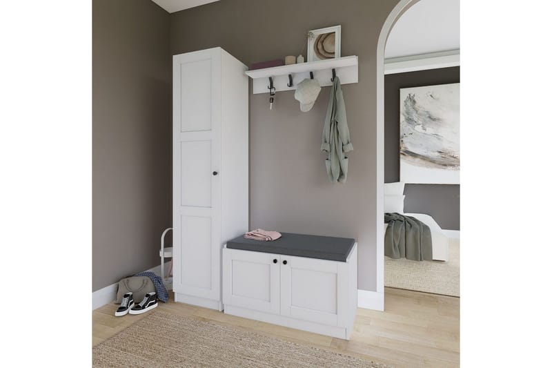 Nagouri Tv-möbelset 130x35 cm - Vit - Möbler - Tv möbel & mediamöbel - TV-möbelset