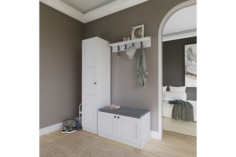 Nagouri Tv-möbelset 130x35 cm - Vit - Möbler - Tv möbel & mediamöbel - TV-möbelset