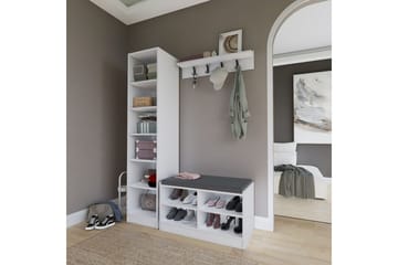 Nagouri Tv-möbelset 130x35 cm - Vit - Möbler - Hallmöbler - Möbelset för hall & entre