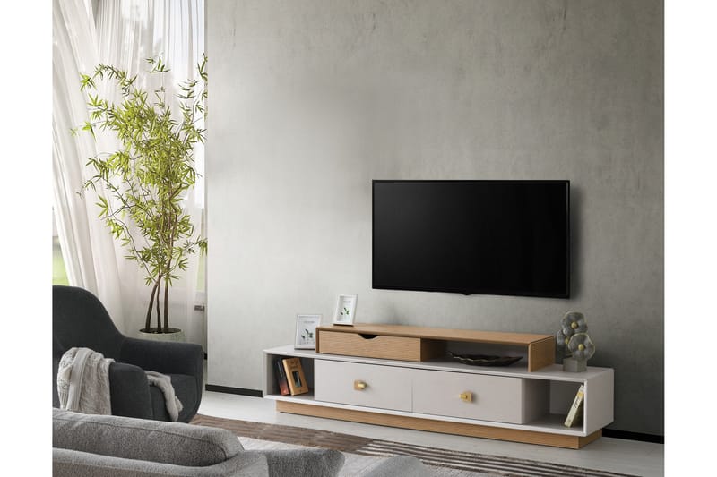 Namio Tv-bänk 180 cm - Brun - TV bänk & mediabänk