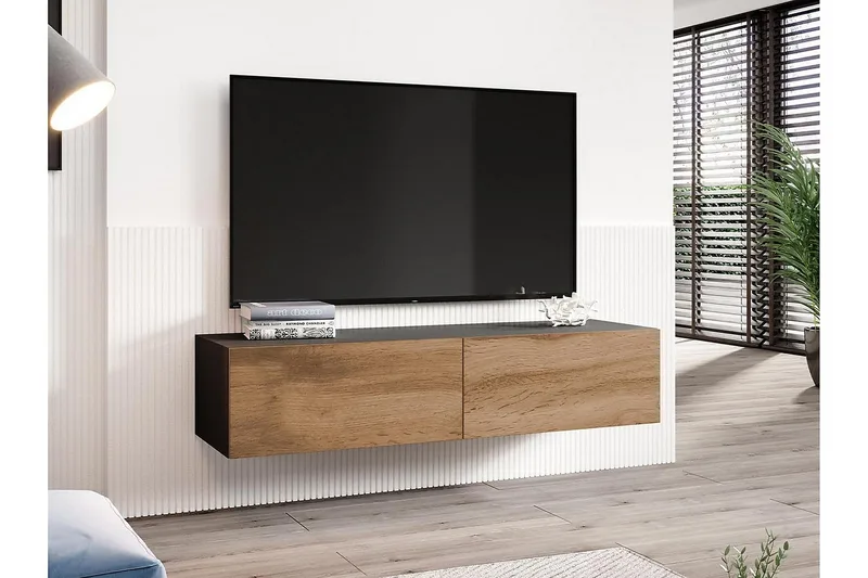 Narbonne Tv-skåp 140 cm - Natur/Svart - Möbler - Tv möbel & mediamöbel - TV bänk & mediabänk