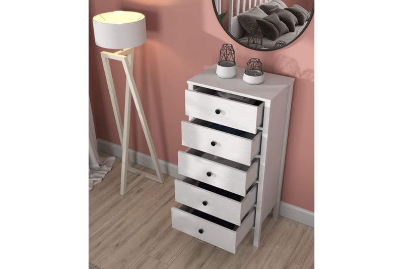 Navric Tv-skåp 58 cm - Natur/Vit - Möbler - Tv möbel & mediamöbel - TV skåp