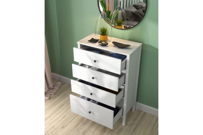 Navric Tv-skåp 77 cm - Natur/Vit - Möbler - Tv möbel & mediamöbel - TV skåp