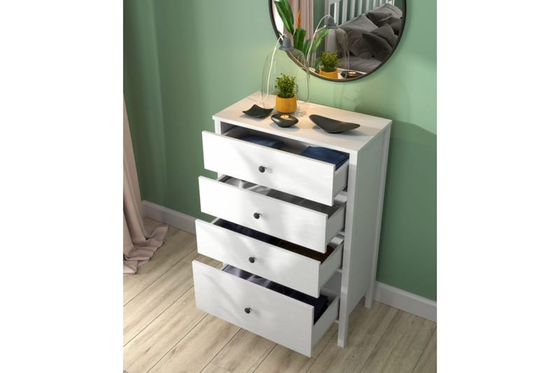 Navric Tv-skåp 77 cm - Natur/Vit - Förvaring - Förvaringsmöbler - Byrå - Hallbyrå