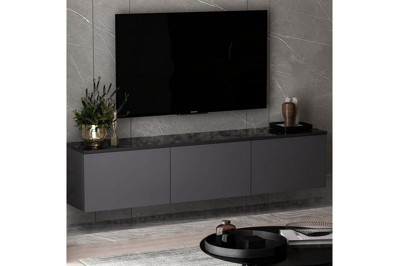 Neon Tv-bänk 160 cm - Antracit - Möbler - Tv möbel & mediamöbel - TV bänk & mediabänk